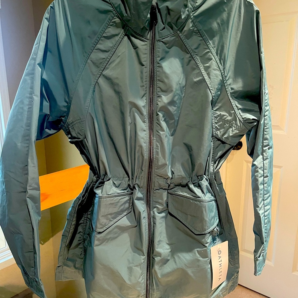 Athleta Anorak Windbreaker - blue/green. Size Medium. New with tags/never worn